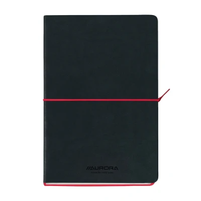 Afbeelding van Notitieboek Aurora Tesoro A5 192blz lijn 80gr rood