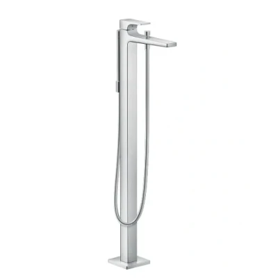 Afbeelding van Hansgrohe Metropol staande badmengkraan met handdouche chroom