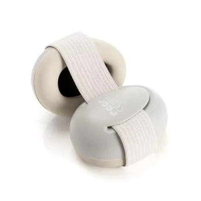 Afbeelding van reer SilentGuard Gehoorbescherming voor baby&#039;s en kinderen, 12 24 maanden, bijzonder zacht, licht meegroeiend, SNR 25, beschermt tot 40 dB, grijs