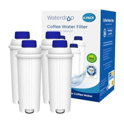 Afbeelding van Waterdrop DLSC002 TÜV SÜD gecertificeerd koffiefilter, compatibel met DeLonghi DLSC002, DLS C002, 9310926, SER3017, 5513292811 en espresso apparaat van ECAM ETAM EC800 EC680 BCO (4)