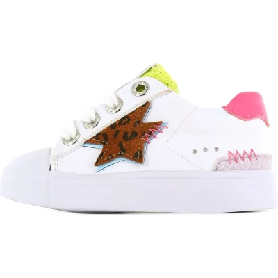 Afbeelding van Sneakers Meisjes white Pink Leer Shoesme Maat 22