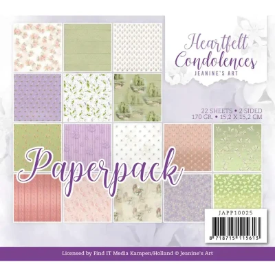 Afbeelding van Paperpack Jeanine&#039;s Art Heartfelt Condolences