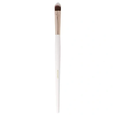 Afbeelding van DESSINES MakeUp kwast, veganistisch professionele kwast van natuurlijk houten handvat, contour , oogschaduw rouge concealer, highlighter en blender, kabuki (wit/goud) (concealer TU772)