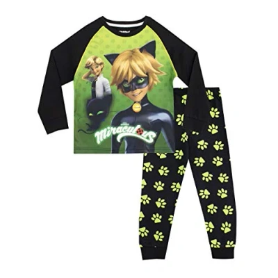 Afbeelding van Miraculous Jongens Pyjama&#039;s Cat Noir Veelkleurig 110