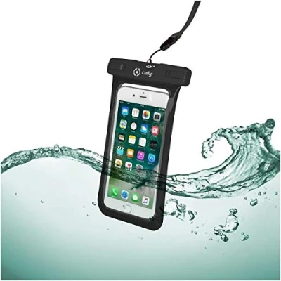 Afbeelding van Celly SPLASHBAG18BK mobiele telefoon behuizingen 15,8 cm (6.2&quot;) Buidelzak Zwart