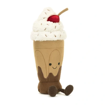 Afbeelding van Jellycat knuffel Amuseables Marin Chocolate Milkshake