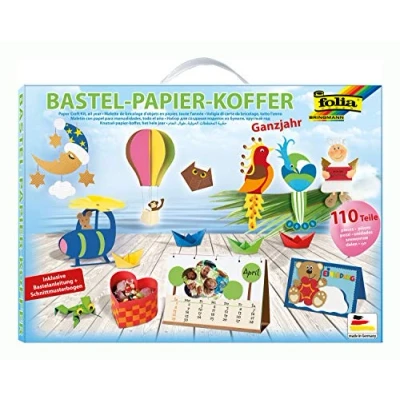 Afbeelding van Folia Knutselpapierkoffer Knutselset