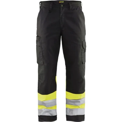 Afbeelding van Blaklader Werkbroek High Vis 1564 1811 Zwart/High Geel D116
