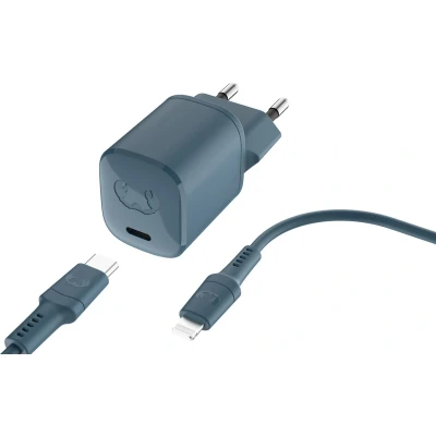 Afbeelding van Fresh &#039;n Rebel Mini Charger Usb c 20w + Lightning kabel Donkerblauw
