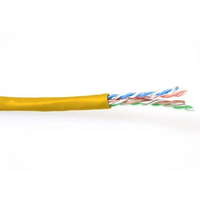 Afbeelding van ACT CAT6 U/UTP PVC soepel patch geel 100 m