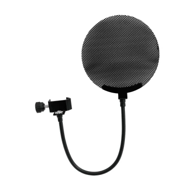 Afbeelding van Omnitronic Microfoon Pop Filter metaal, Zwart