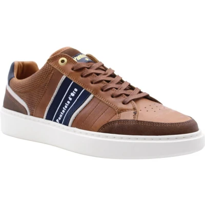 Afbeelding van Pantofola d&#039;Oro Laceno Sneakers laag, Heren, Maat: 41, Braun Leer