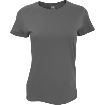 Afbeelding van SOLS Dames/dames Imperial Heavy Short Sleeve T Shirt (Donkergrijs)
