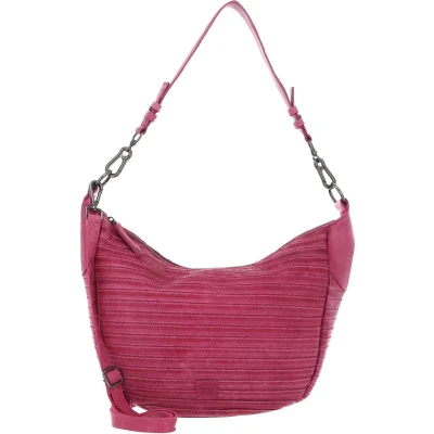 Afbeelding van FREDsBRUDER Leren Schoudertas Keep On Smiling Big Shopper Pink Roze