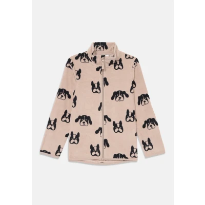 Afbeelding van Lindex Jacket Sweater met rits voor kinderen, Maat: 86, Dusty beige