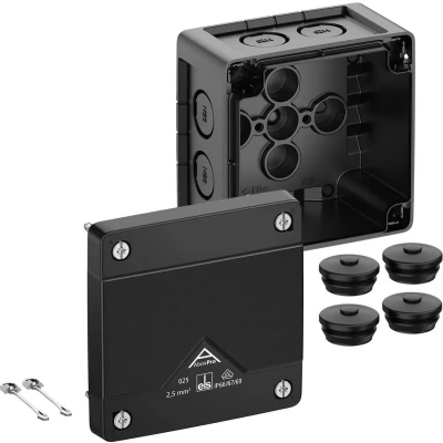 Afbeelding van Spelsberg Abox Pro 025 L/sw Aftakkast (l x b h) 92 60 mm Zwart IP66, IP67, IP69 1 stuk(s)