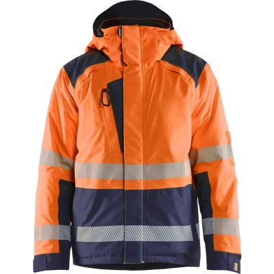 Afbeelding van Blaklader 4455 1987 Winterjas High Vis Oranje/Marineblauw 5XL