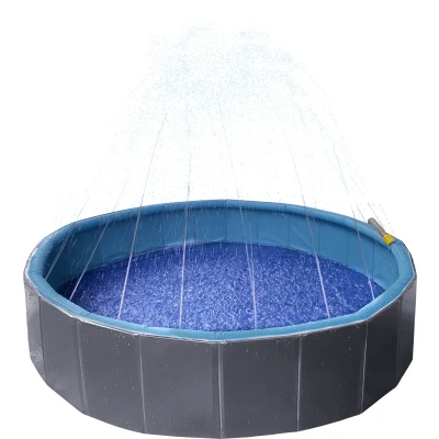 Afbeelding van &quot;Duurzaam hondenzwembad voor speelse waterpret&quot; Grijs / 80,00 cm x 20,00