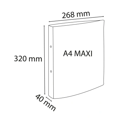 Afbeelding van Ringmap IDERAMA PP A4+ 2R 30mm roze per 10