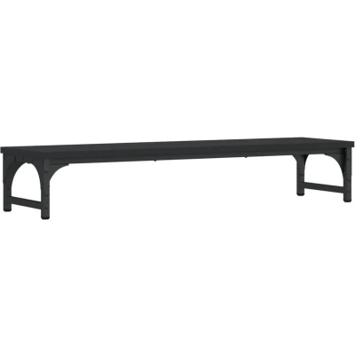 Afbeelding van vidaXL Monitorstandaard 85x23x15,5 cm bewerkt hout zwart