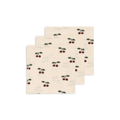 Afbeelding van Konges Slojd Hydrofiele doeken 3 pack Cherry