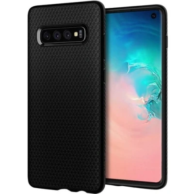 Afbeelding van Spigen Liquid Air voor Samsun Galaxy S10 Mat zwart