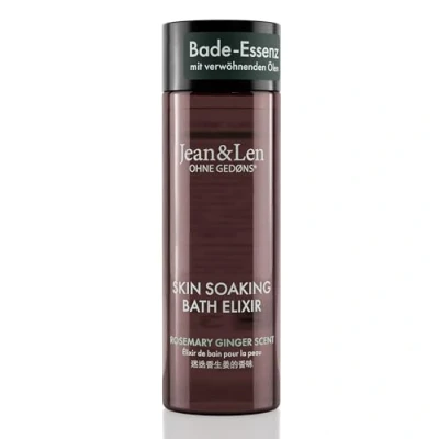 Afbeelding van Jean &amp; Len Bath Elixir Rosemary Ginger, met natuurlijke oliën, laat een aangenaam huidgevoel, kruidachtige geur, badolie voor alle huidtypes, zonder parabenen en siliconen, 100 ml