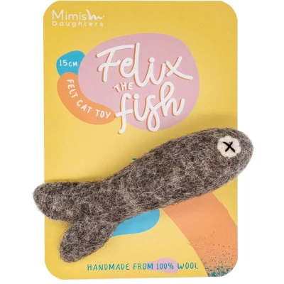 Afbeelding van Mimis Daughters Kattenspeeltje Felix the Fish 15cm