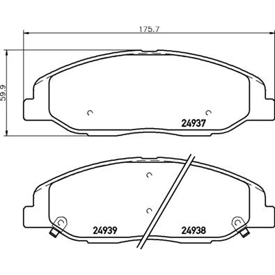 Afbeelding van Brembo Remblokset P 09 016