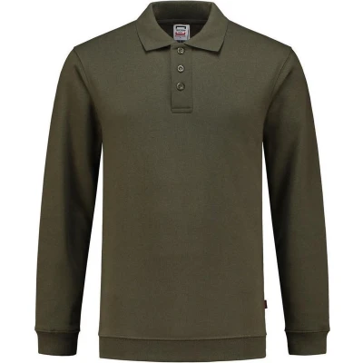 Afbeelding van Tricorp 301005 Polosweater Boord Legergroen XS