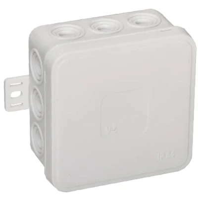 Afbeelding van Orno JB 13803 Kabelbox Inbouw Aansluitdoos CLICK IP54 12 doorvoeren 85x85x41mm (Wit)