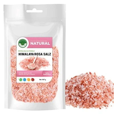 Afbeelding van Himalaya roze zout 907 g I kristalzout steenzout grof 2 4 mm uit Punjab Pakistan voor molen van Natural Welt