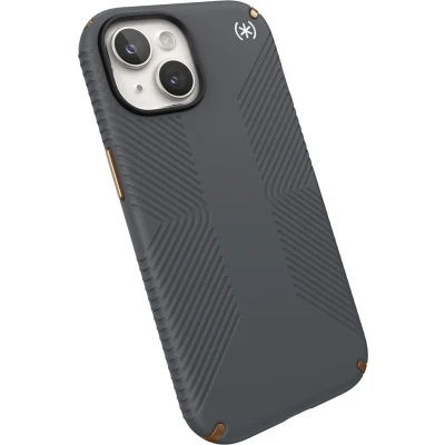 Afbeelding van Speck Presidio2 Grip Apple iPhone 15/14/13 Charcoal Grey with Microban
