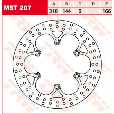 Afbeelding van Remschijf TRW MST207