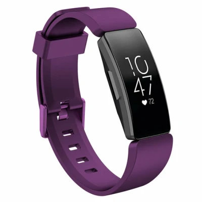 Afbeelding van Fitbit Inspire 1 / HR Ace 2 siliconen bandje met gesp Maat: Small paars