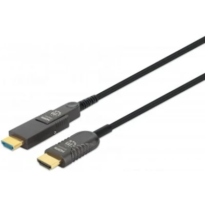 Afbeelding van MH Cable, HDMI 4K@60Hz, AOC, Detachable Plug, Male/HDMI Male, 50m, Black, Brown Box