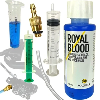 Afbeelding van F26 Service Kit met 100 ml Magura Royal Blood Olie Louise Marta MT 8 6 4 3 2 en Hs11 Hs33 vanaf 2011
