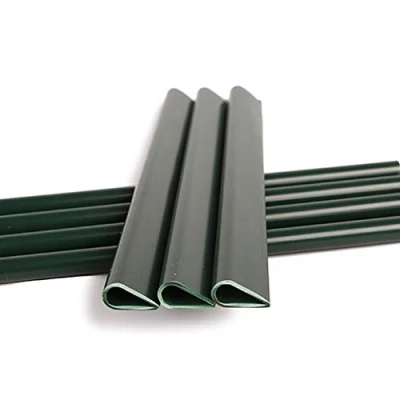 Afbeelding van Naimorui 30 stuks bevestigingsclips, klemrails voor pvc, privacyfolie, zichtwerende strips, windbescherming tuin en omheining, stuks/verpakking, groen