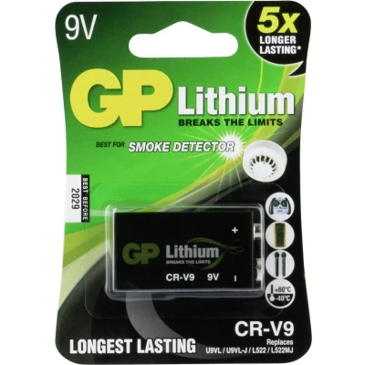 Afbeelding van GP Batteries 6LR61 9V batterij (blok) Lithium 800 mAh 9 V 1 stuk(s)