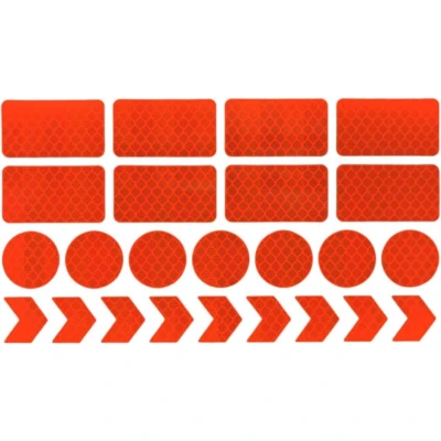 Afbeelding van Reflecterende stickers 24 stuks oranje
