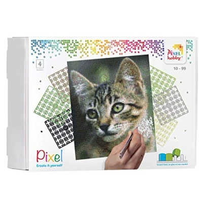 Afbeelding van Pixelhobby Classic Kat 20 x 25 cm Bestaat uit 4 basisplaten