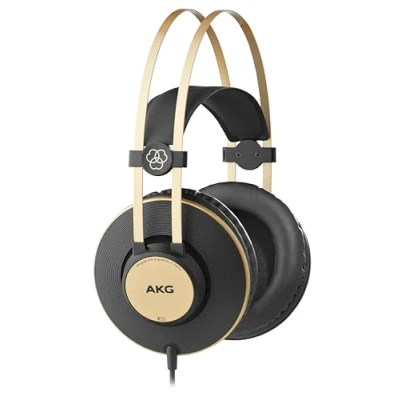 Afbeelding van AKG Pro Audio K92 Over Ear, Closed Back, Studio Hoofdtelefoon, Mat Zwart en Goud