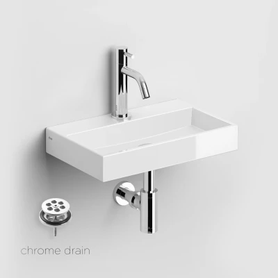 Afbeelding van Fonteinset Clou Mini Wash Me Incl. Toebehoren 7x38 Cm Glanzend Wit
