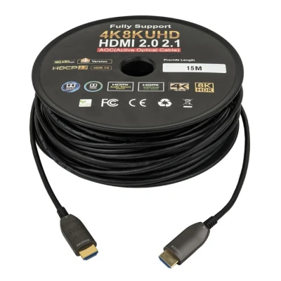 Afbeelding van DAP HDMI 2.1 AOC 8K Glasvezelkabel Verguld UHD 15 m