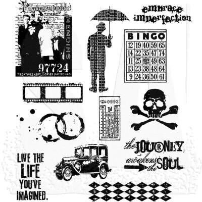 Afbeelding van Stampers Anonymous Mini Muse Tim Holtz Cling Stamps (CMS063)