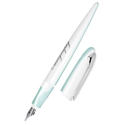 Afbeelding van Online Kalligrafiepen, vulpen Air Pastel blauw, brede kalligrafiepen in lijndikte 1,4 mm, voor standaard inktpatronen of converter, incl. combipatroon blauw