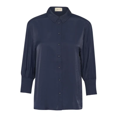 Afbeelding van Cream NOLA Overhemdblouse, Dames, Maat: 34, Total eclipse