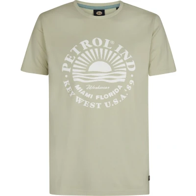Afbeelding van Petrol Industries Tshirt print, Heren, Maat: 3XL, Desert sage