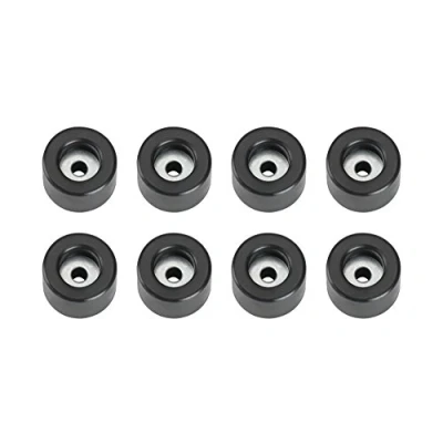 Afbeelding van Adam Hall Hardware 4904 M8 AH set van 8 rubberen voetjes 25 x 15 mm zwart in zak