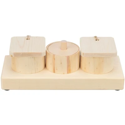 Afbeelding van Trixie Snack Cups Voor Ratten En Konijnen Hout 15X45X6 CM